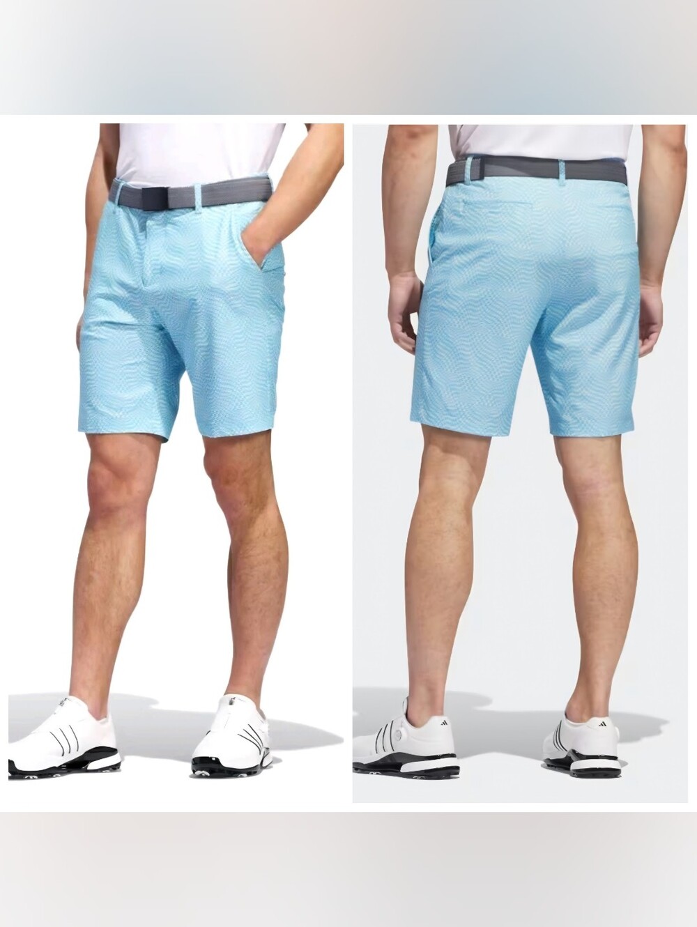 Adidas Ultimate 365 Men's Flat Front Performance Golf Shorts Sz 38 Semi Blue